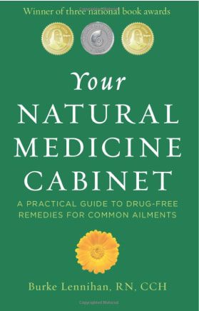 A book cover with the title of your natural medicine cabinet.