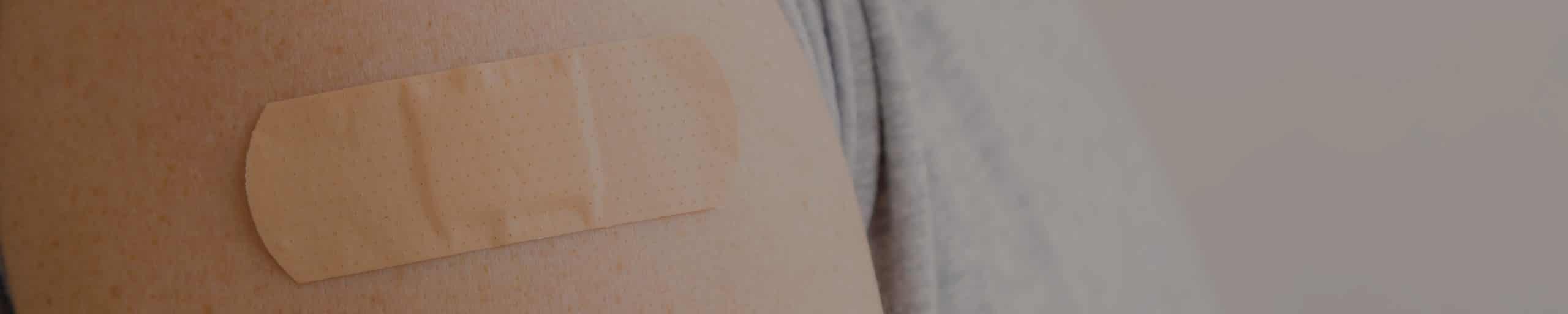 A close up of the top of a person 's shirt